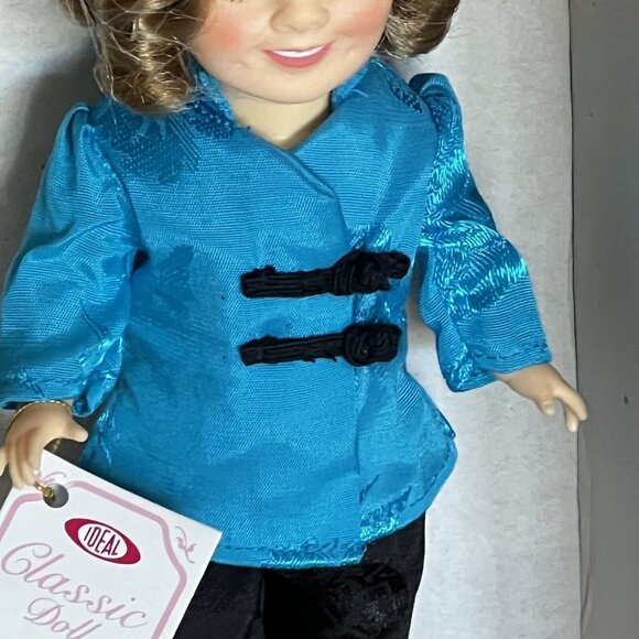 Vintage SHIRLEY TEMPLE 8" DOLL 1982 Ideal Asian Outfit Blue Black Box Tag - Picture 4 of 13